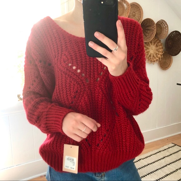 Nordstrom Sweaters - NEW ✨ Nordstrom French Paris Red Sweater Small